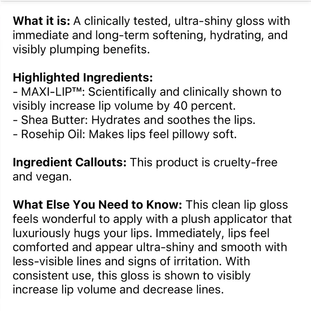 Lawless Forget the Filler Lip Plumper Line Smoothing Gloss “Cherry Vanilla”